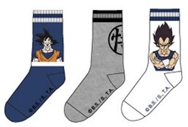 DRAGON BALL - Pack of 3 Vegeta/Goku Socks (T43/46)