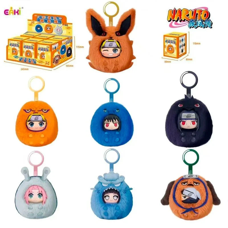 NARUTO SHIPPUDEN - Blind Box 6 Keychain Vinyl Face Plush - 9cm