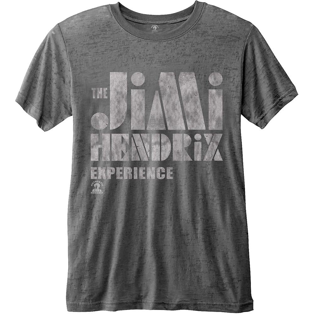 JIMI HENDRIX - T-Shirt BurnOut - Stencil Logo Vintage (XXL)