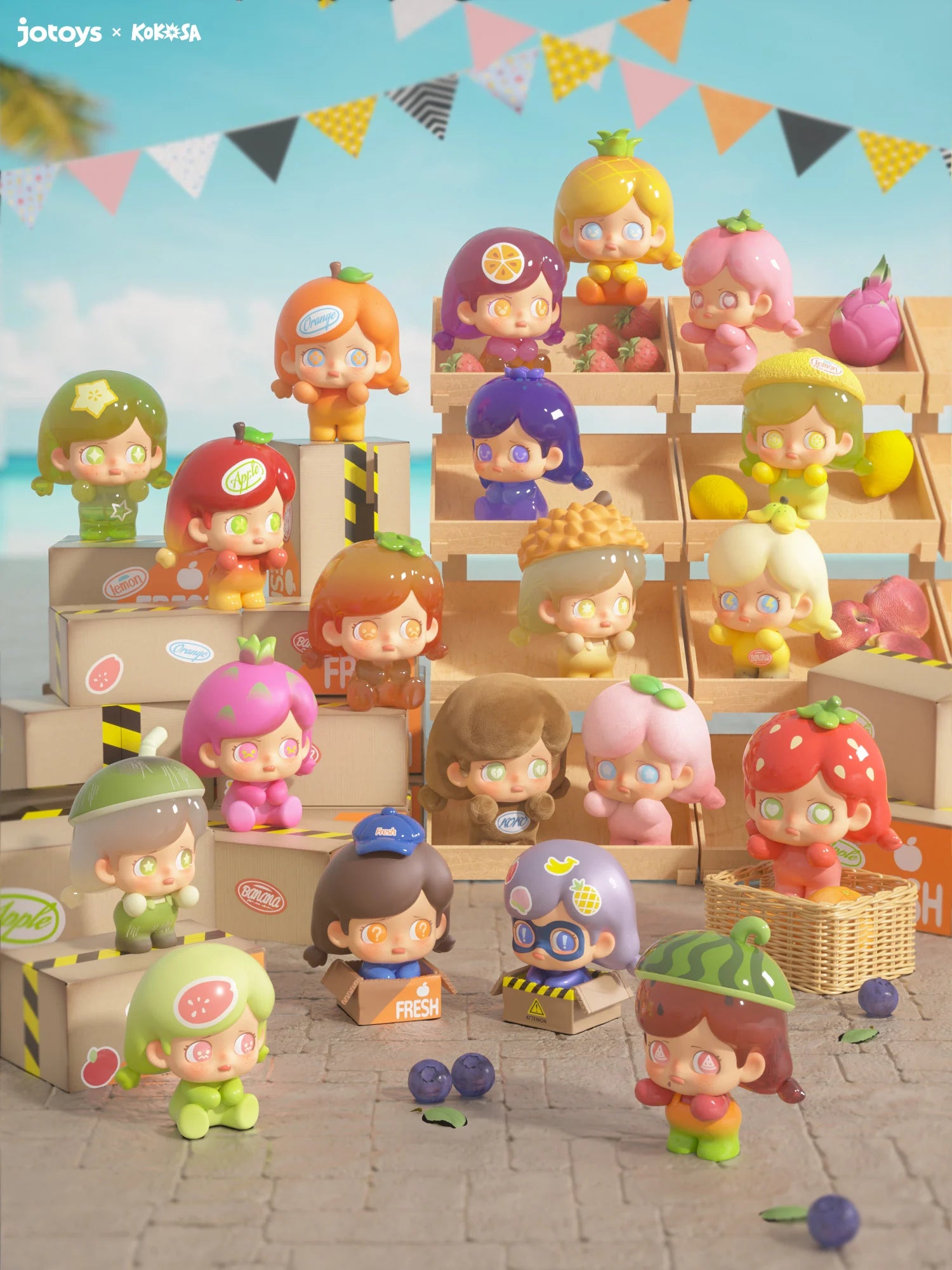 JOTOYS - Kokosa Fruit Party Series BLIND BOX (12pcs) - 4cm