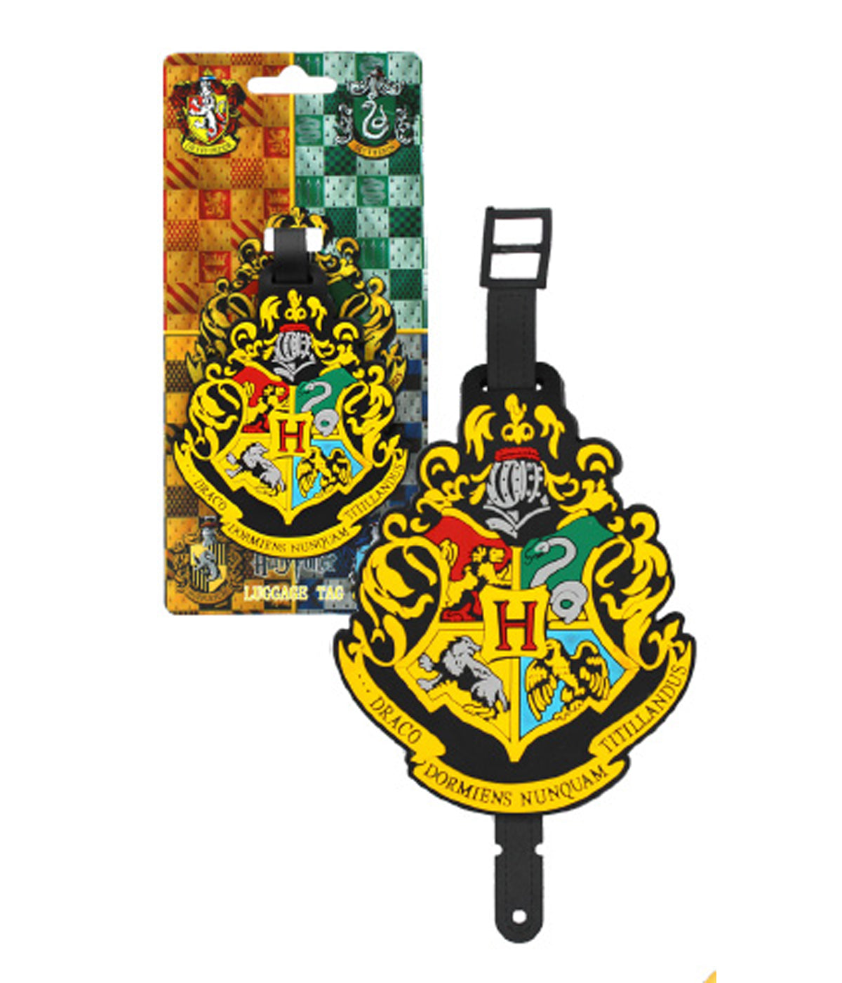 HARRY POTTER - Hogwarts - Crest bag tag on backercard 10x20cm