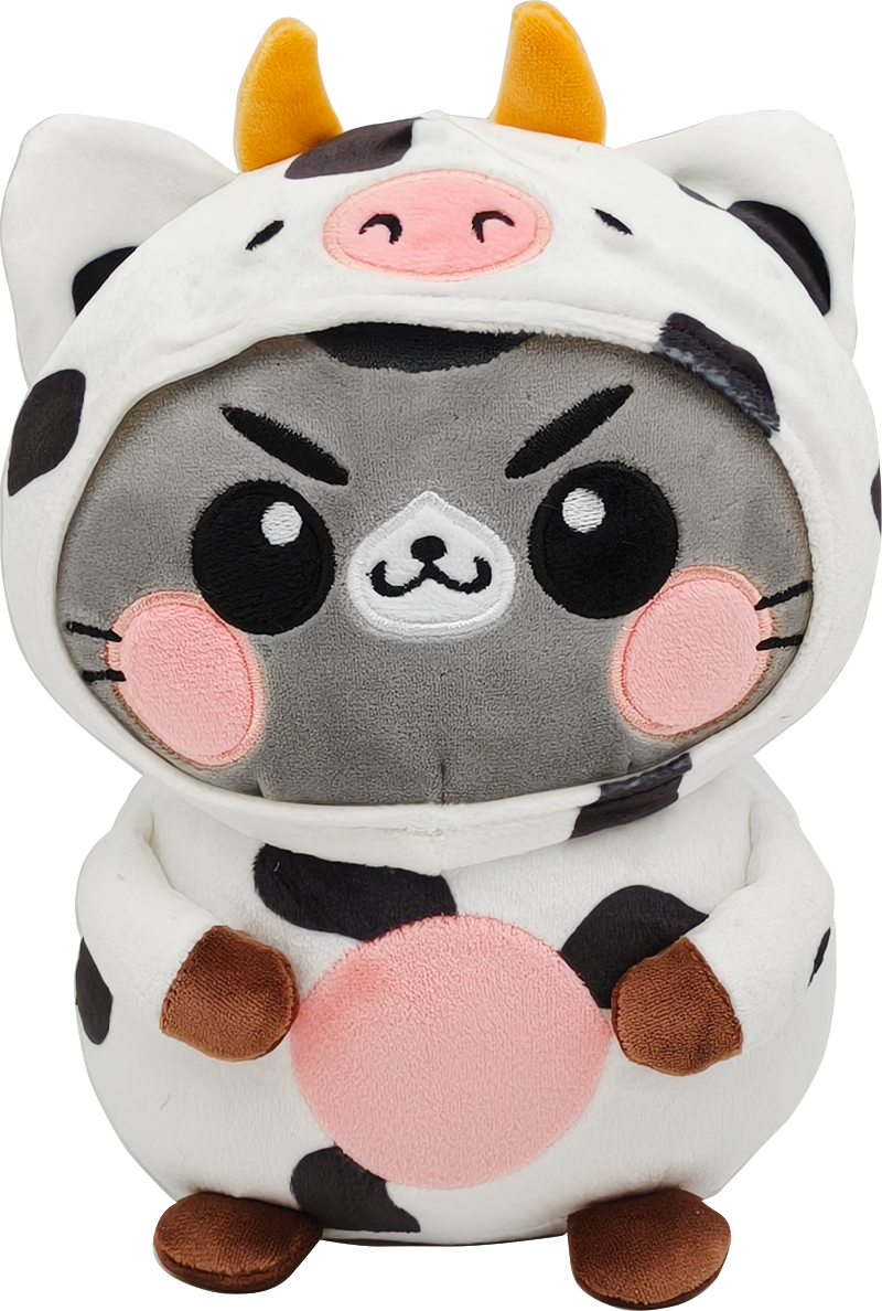 FUNNY CATS - Cow - Plush 21cm