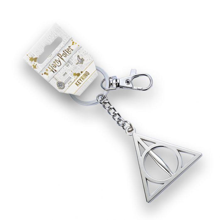 HARRY POTTER - Deathly Hallows - Silver Plated Keyring