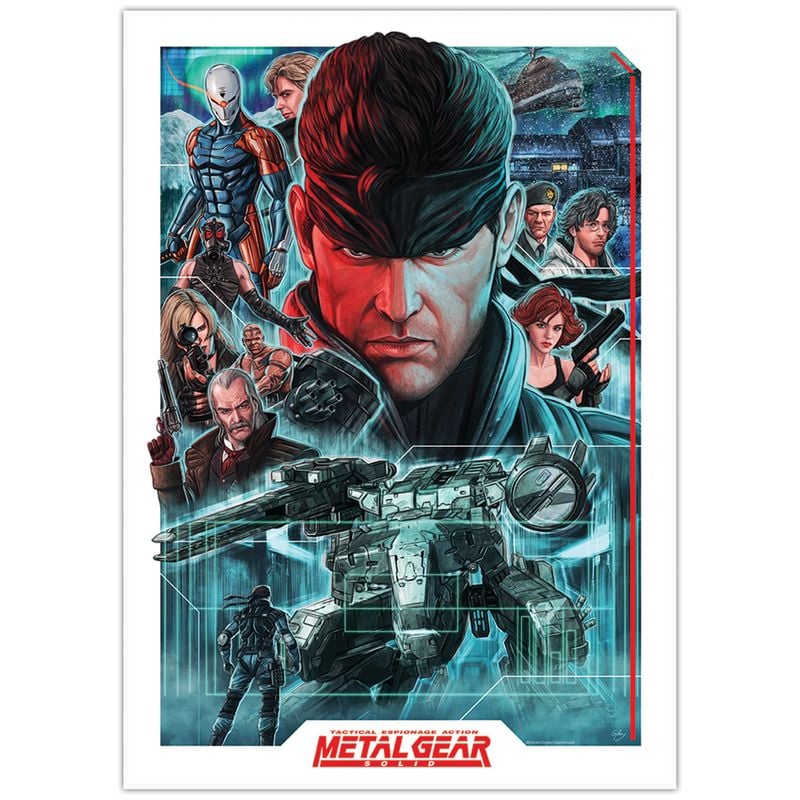 METAL GEAR SOLID - Montage - Art Print Limited Edition