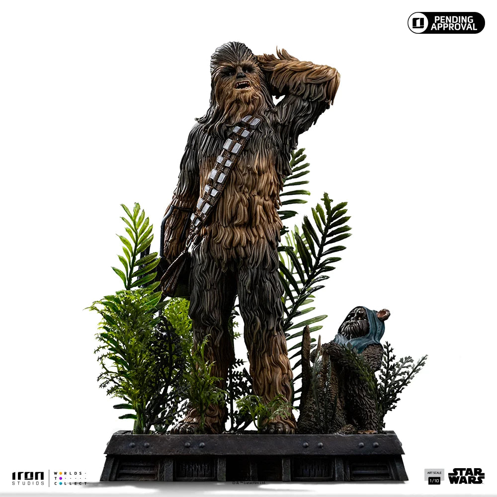 STAR WARS VI - Chewbacca & Tokkat - Statue Art Scale 1/10 22.4cm