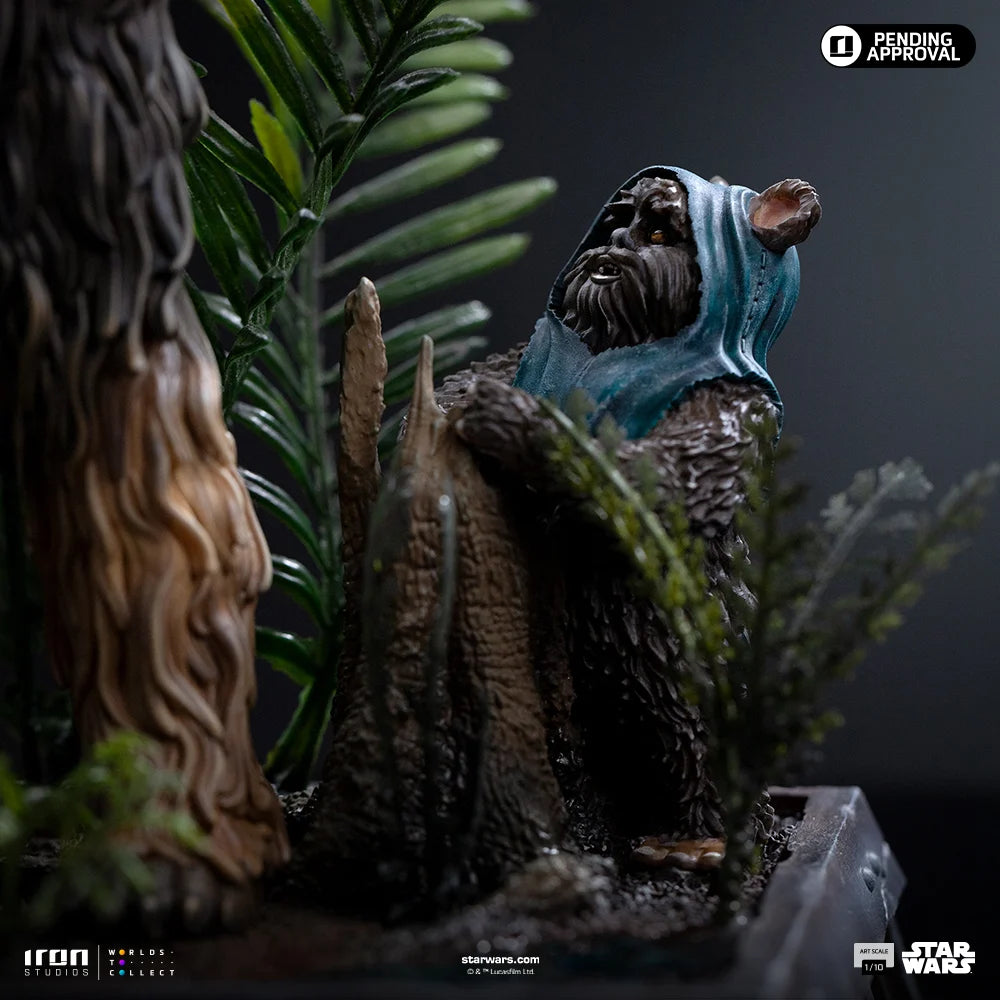STAR WARS VI - Chewbacca & Tokkat - Statue Art Scale 1/10 22.4cm