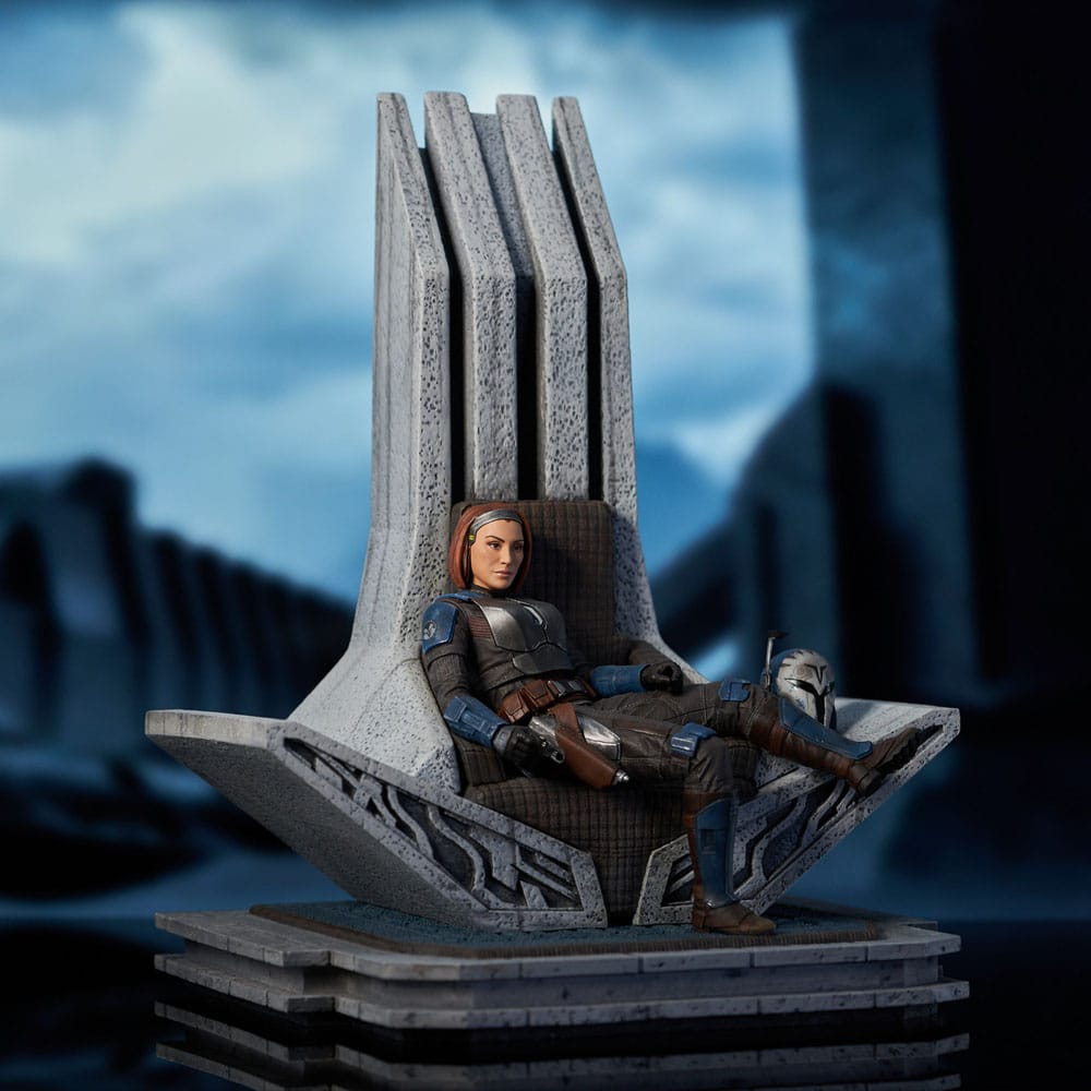 THE MANDALORIAN - Bo-Katan on Throne - Statue Premier Collection 35cm