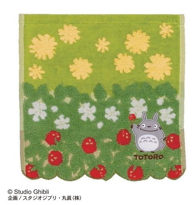 MY NEIGHBOR TOTORO - Totoro Flowers & Strawberry - Mini Towel 25x25cm