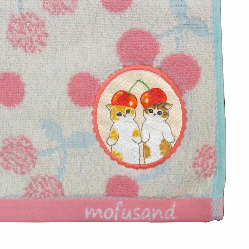 MOFUSAND - Kitten-Nyan Cherry - Mini Towel 25x25cm