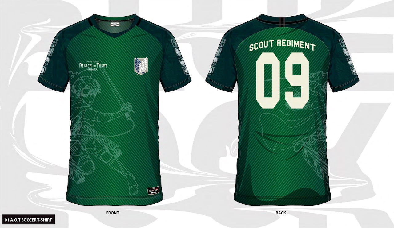 ATTACK ON TITAN - Scout Regiment 09 - Soccer Jersey Men (S)