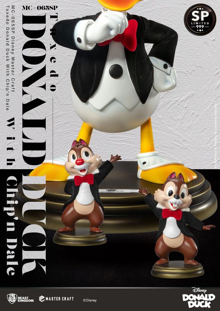 DISNEY 100 - Donald Duck with Chip'n & Dale - Statue Master Craft 40cm