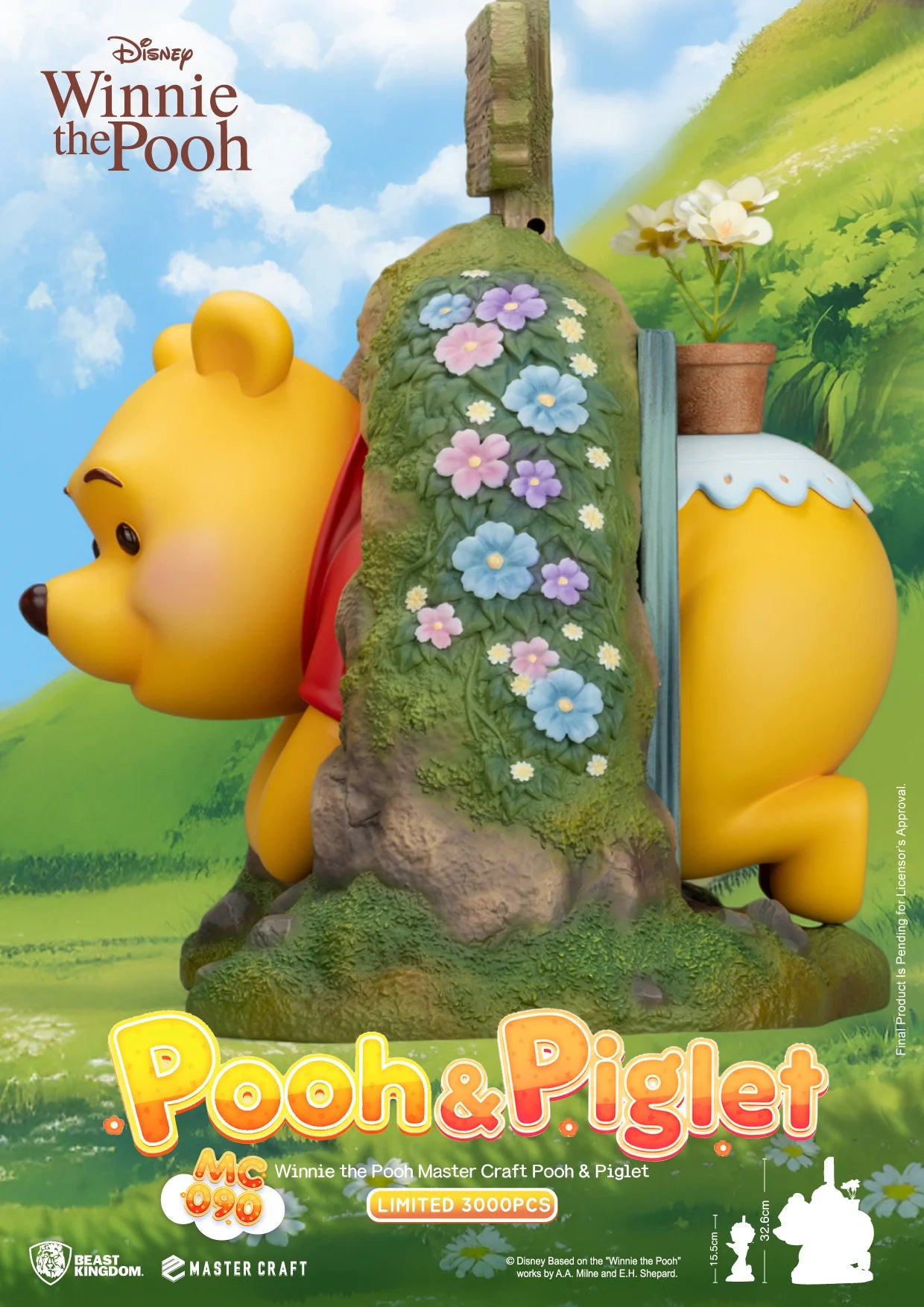 WINNIE THE POOH - Winnie & Pigglet - Statue Master Craft 32.6cm
