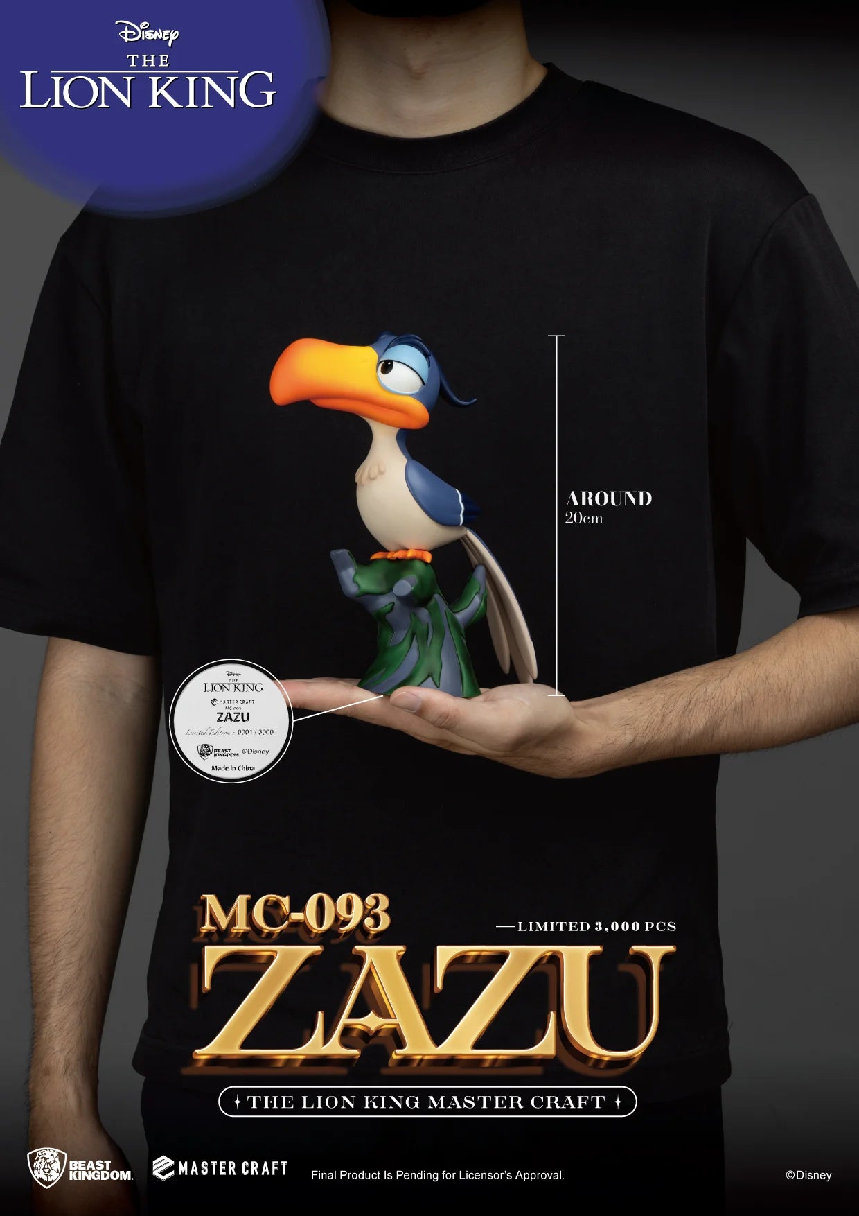 THE LION KING - Zazu - Statue Master Craft 20cm