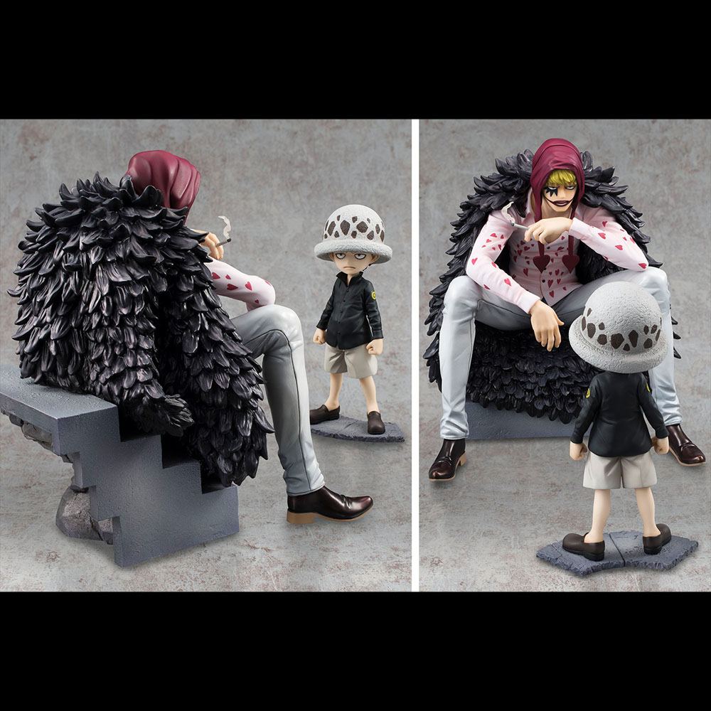 ONE PIECE - Corazon & Law - Statue Excellent Model Li. Ed. P.O.P. 17cm