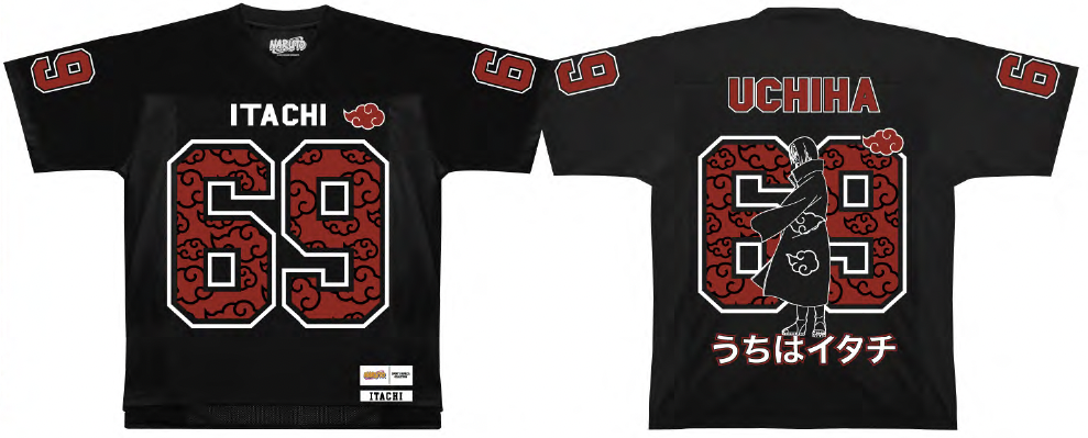 NARUTO - Itachi Akatsuki - T-Shirt Sports US Replica unisex (S)