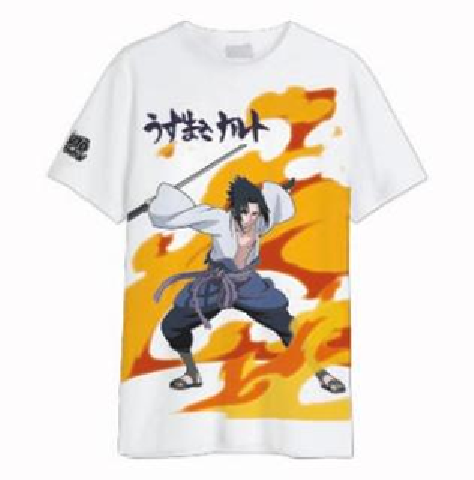 NARUTO SHIPPUDEN - Sasuke Uchiwa - Oversize T-Shirt Men (L)
