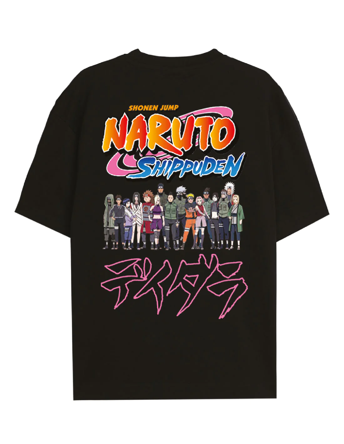 NARUTO SHIPPUDEN - Characters Konoha - T-Shirt Oversize Men (XXL)