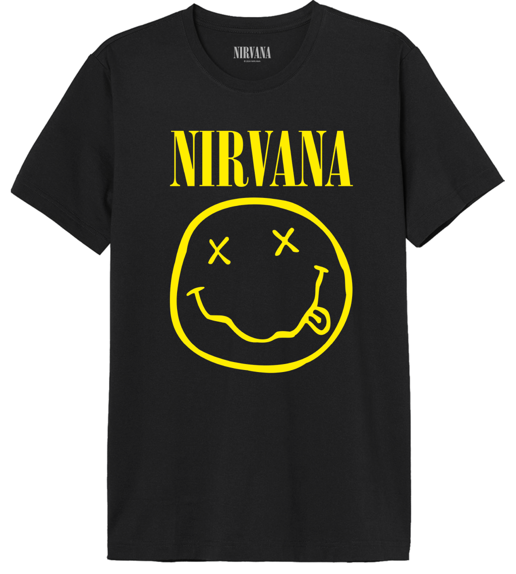 NIRVANA - Smiley Logo - T-Shirt Men (XXL)