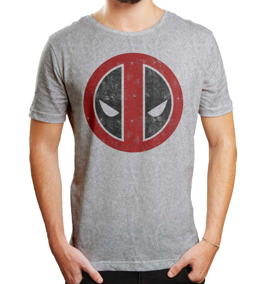 MARVEL - T-Shirt Deadpool Distress Logo (XXL)