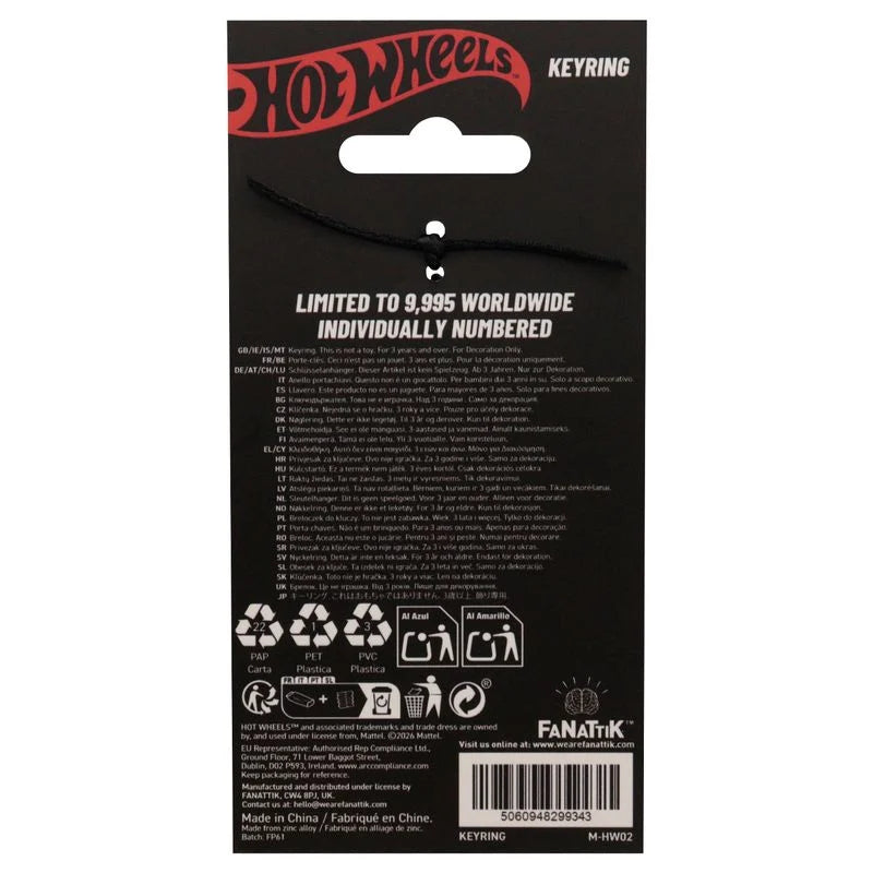 HOT WHEELS - Race 'Em Collect 'Em - Limited Edition Keyring