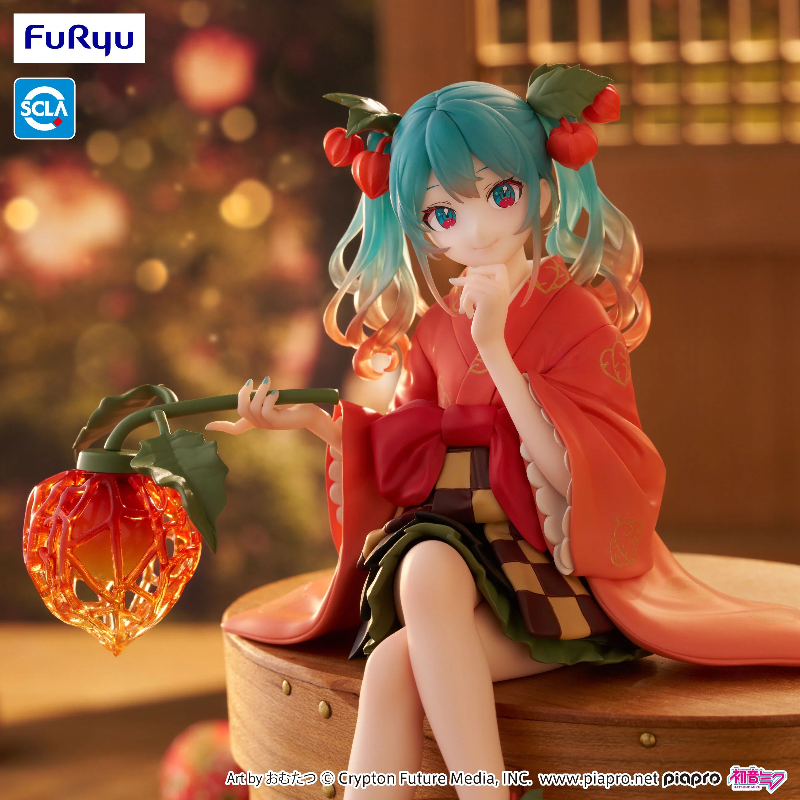 HATSUNE MIKU - Flower Fairy Winter - Statue Noodle Stopper 15cm