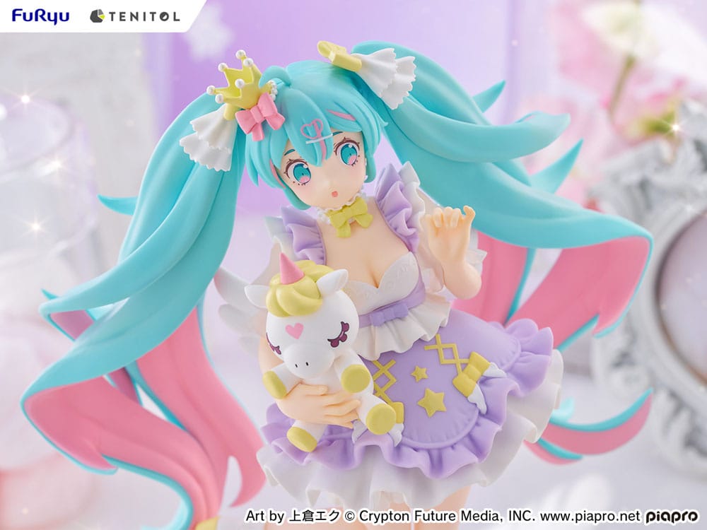 HATSUNE MIKU - Yumekawa Lavender - Statue Tenitol 21cm