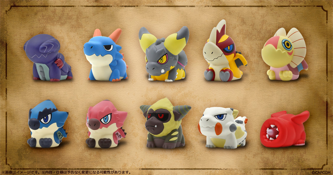 MONSTER HUNTER - Figure Builder Finger Puppet 3-5cm (10pc)