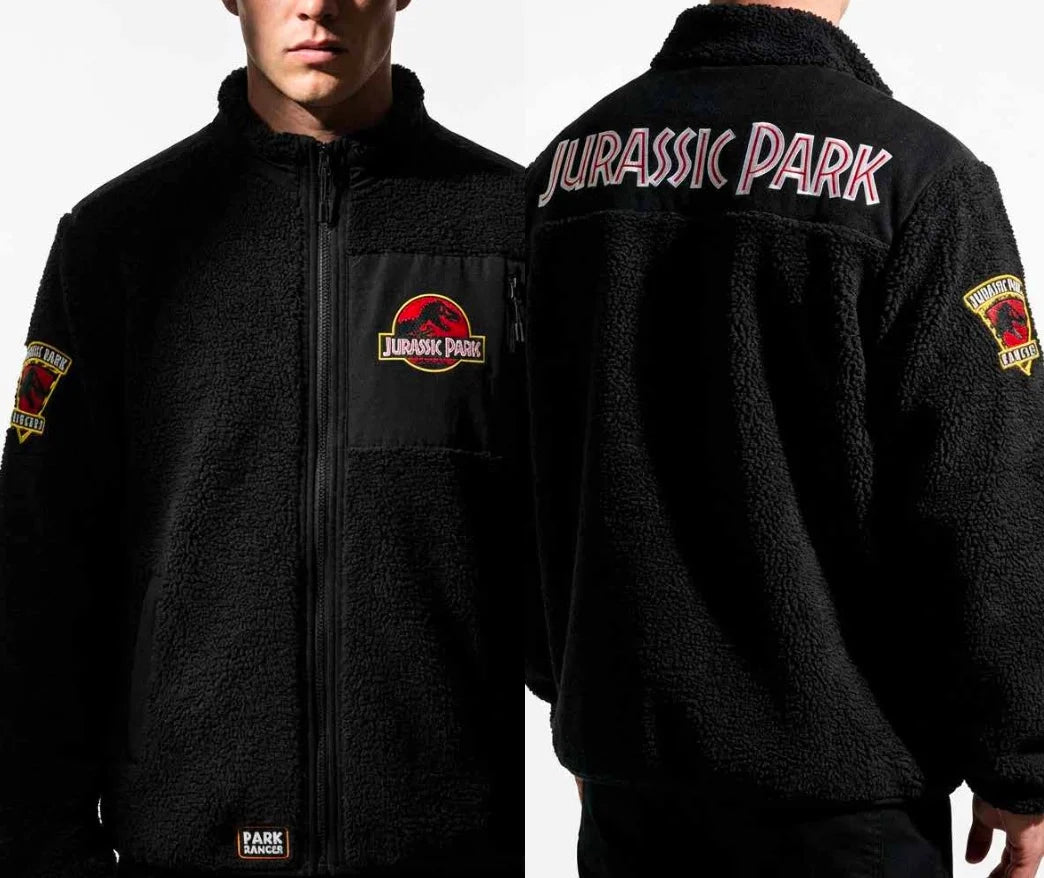 JURASSIC PARK - Logo - Sherpa Jacket (M)