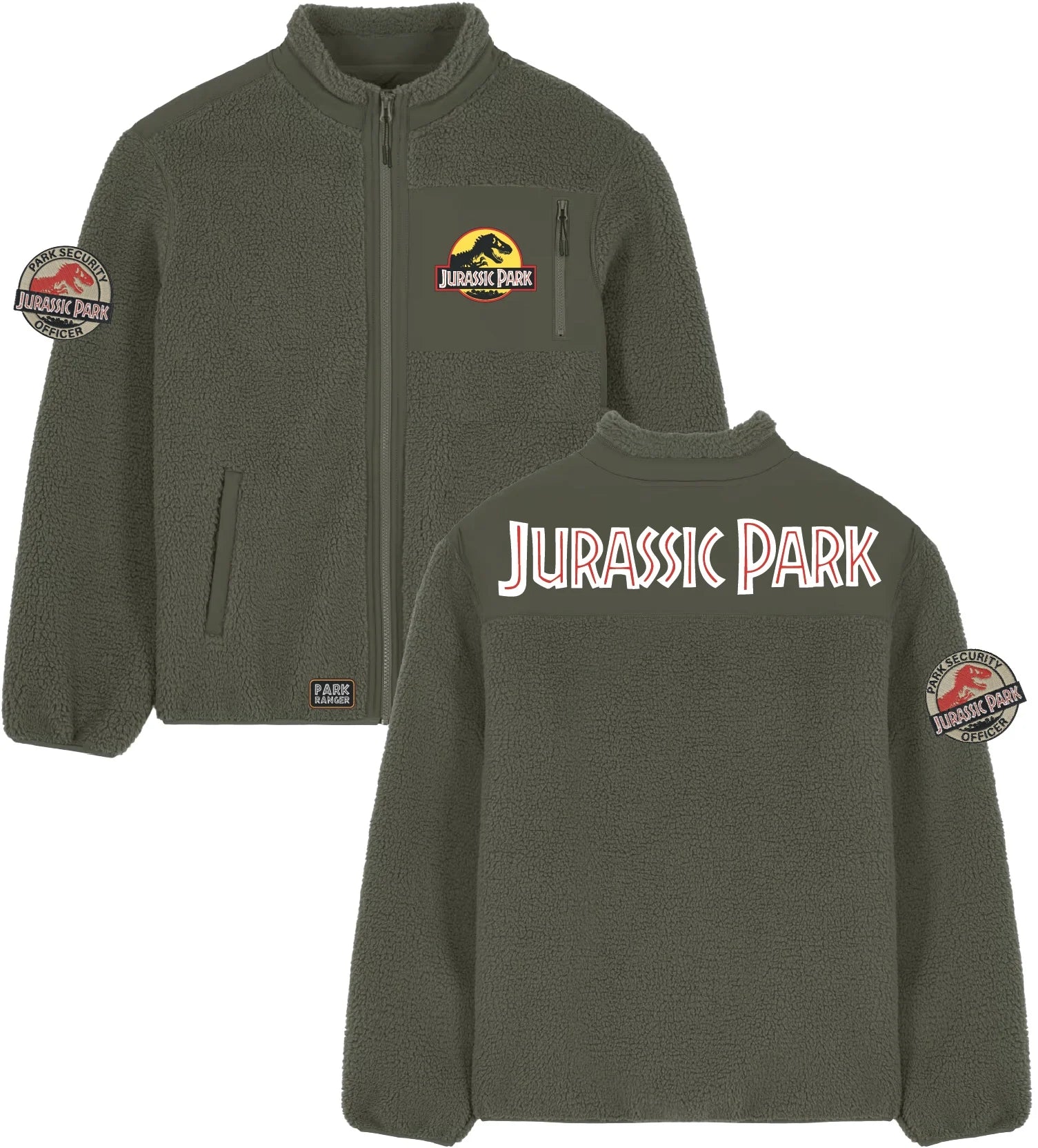 JURASSIC PARK - Logo - Sherpa Jacket (XL)