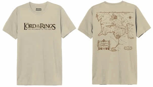 LORD OF THE RINGS - Gondor Map - T-Shirt Men (M)