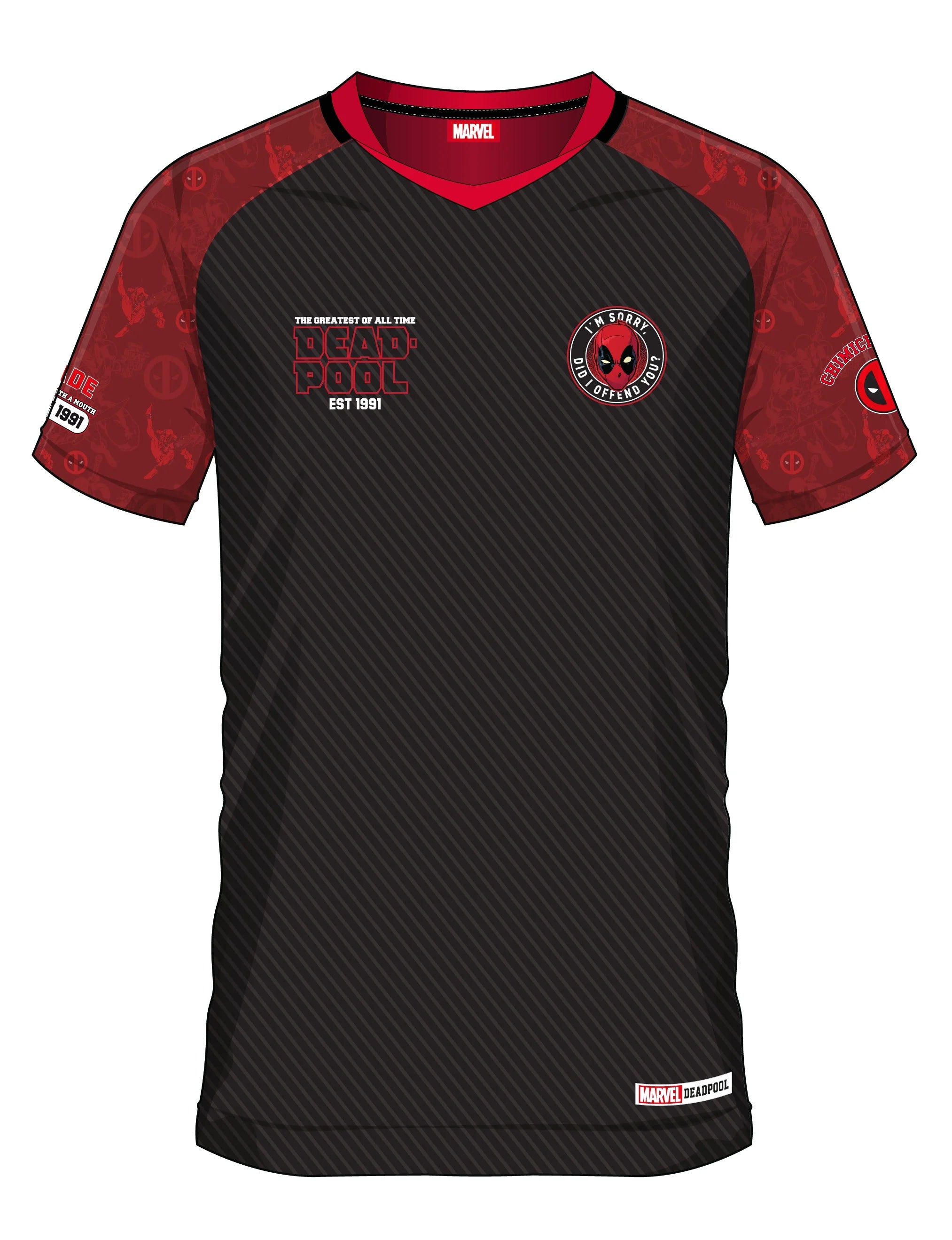 MARVEL - Deadpool 91 - Soccer Jersey Men (XXL)