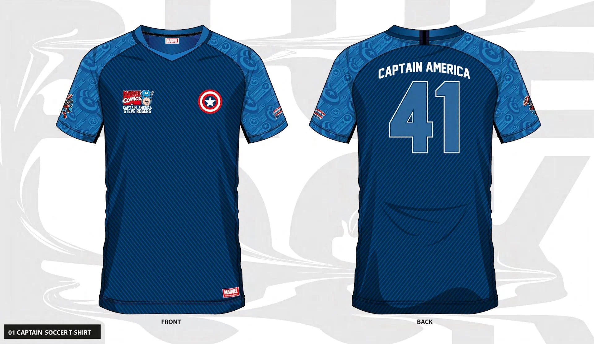 MARVEL - Captain America 41 - Soccer Jersey Men (XL)