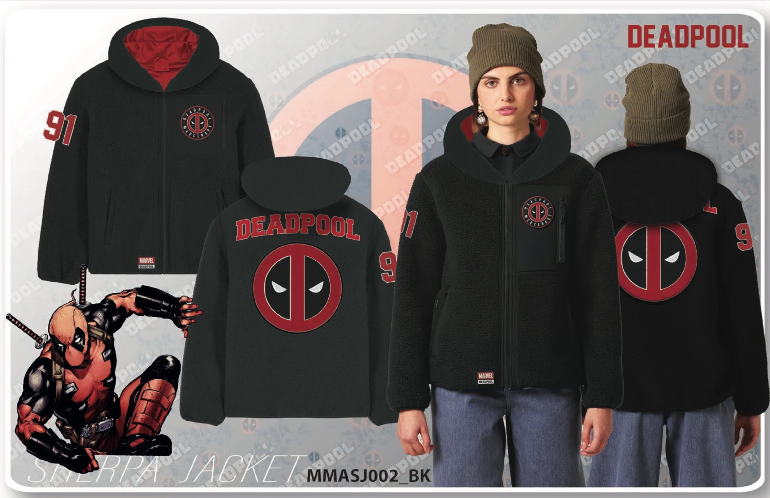 MARVEL - Deadpool - Sherpa Jacket (XXL)