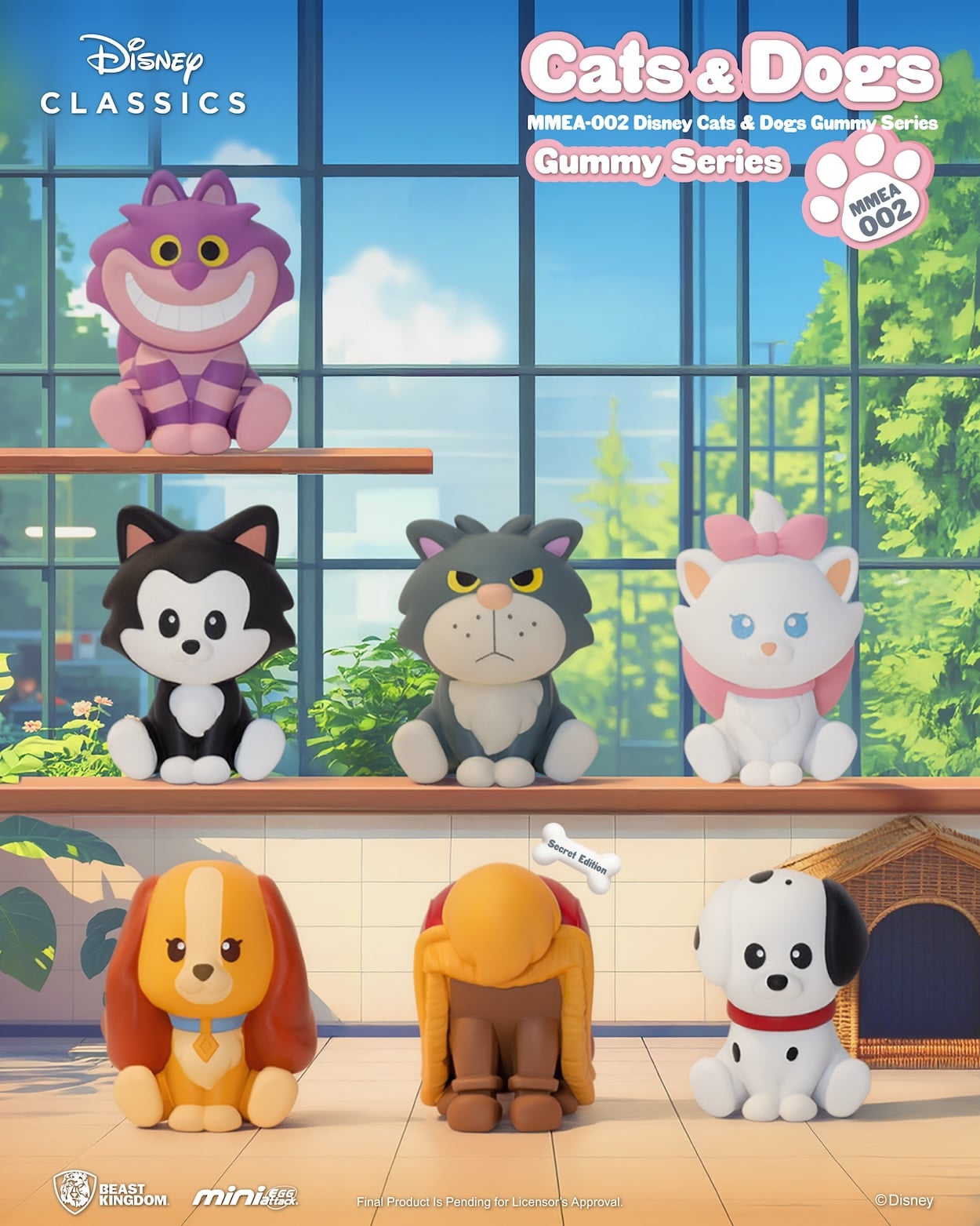 DISNEY - Cats & Dogs Gummy Series - Figurine Blind Box 3.4cm