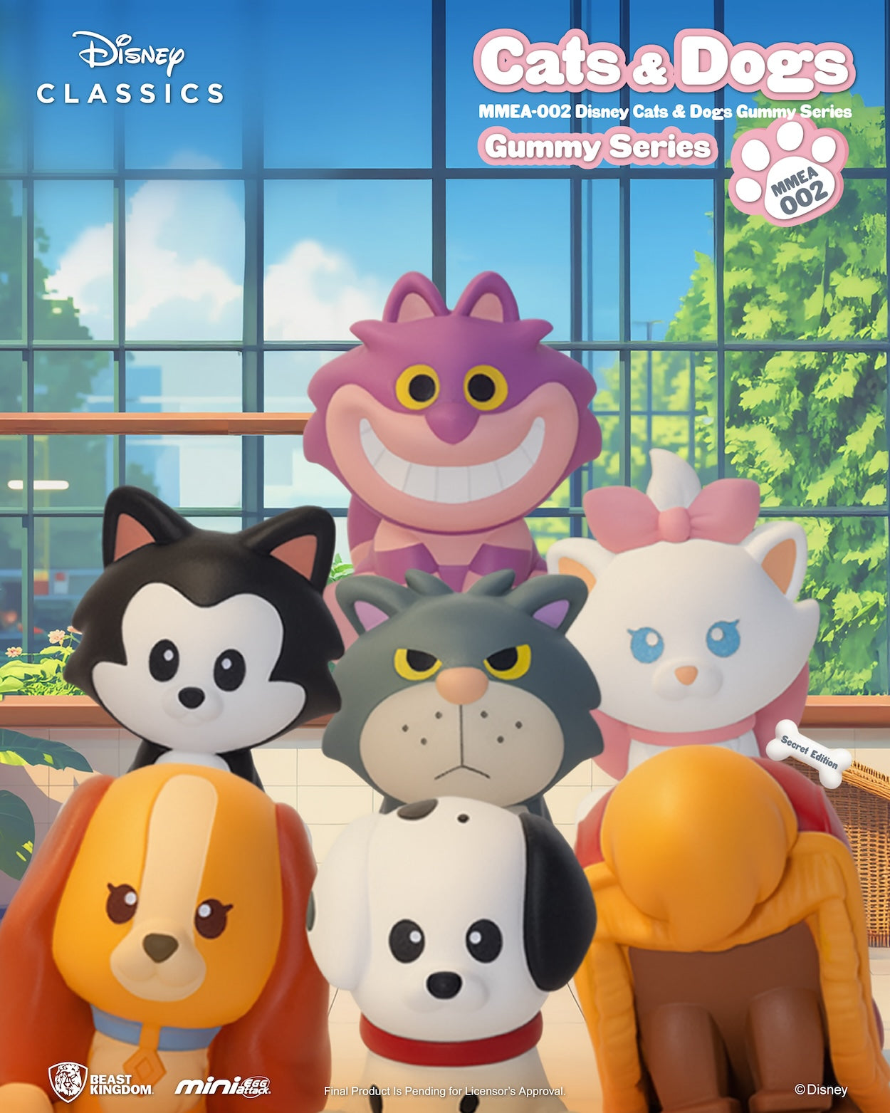 DISNEY - Cats & Dogs Gummy Series - Figurine Blind Box 3.4cm