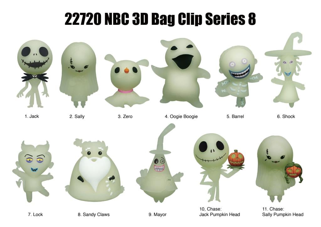 NBX - Series 8 - 3D Foam Bag Clip (Display 24 Pcs)