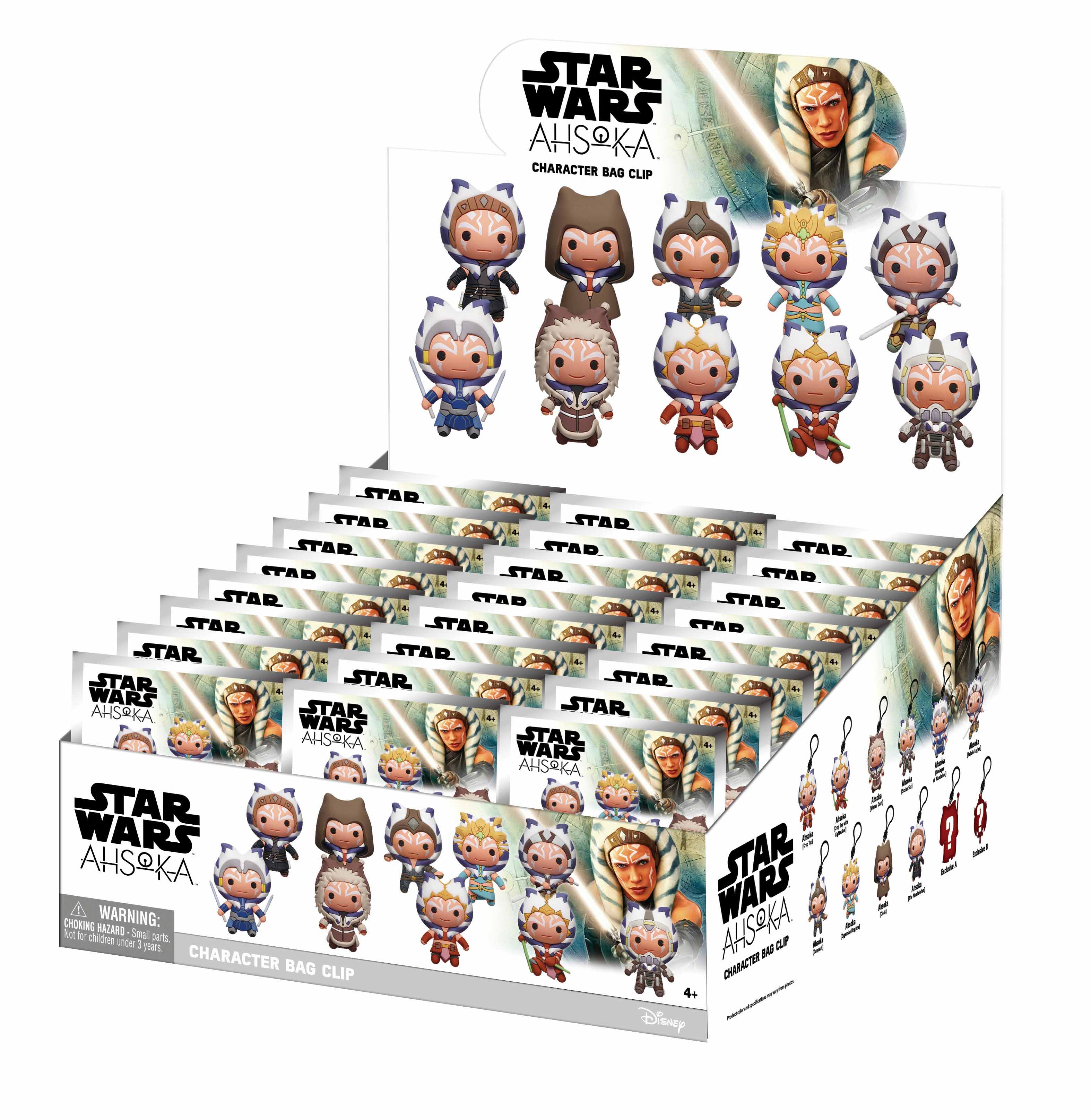 STAR WARS AHSOKA - Series 1 - 3D Foam Bag Clip (Display 24 Pcs)