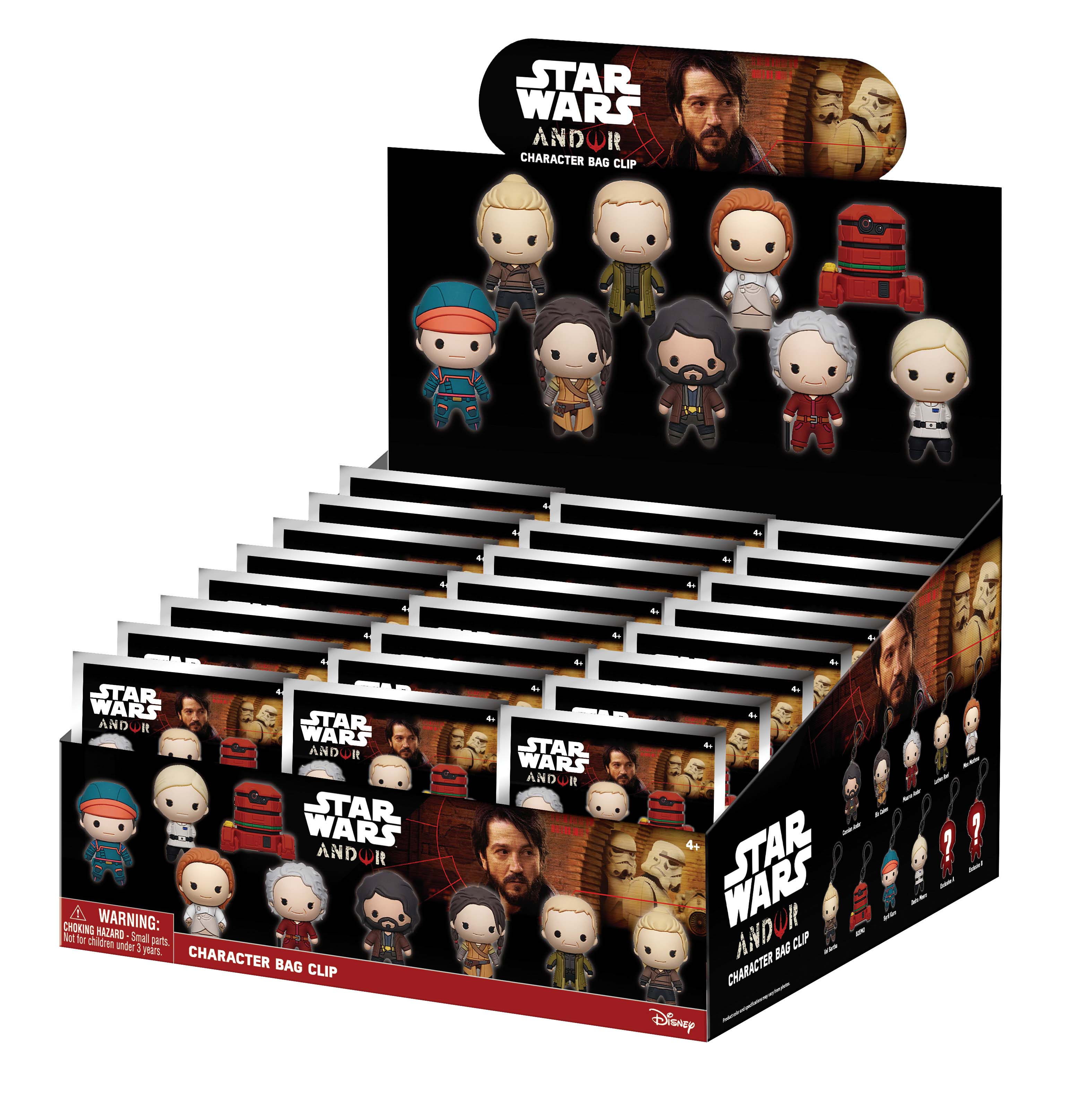 STAR WARS - Andor - 3D Foam Bag Clip (Display 24 Pcs)