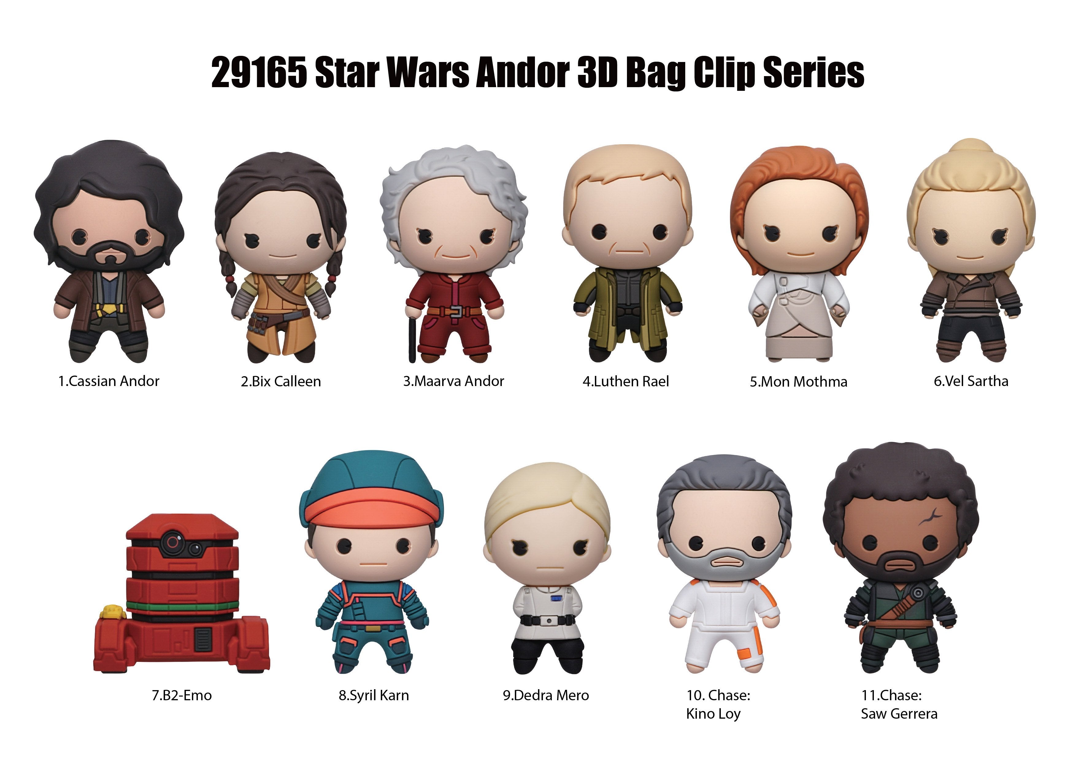 STAR WARS - Andor - 3D Foam Bag Clip (Display 24 Pcs)