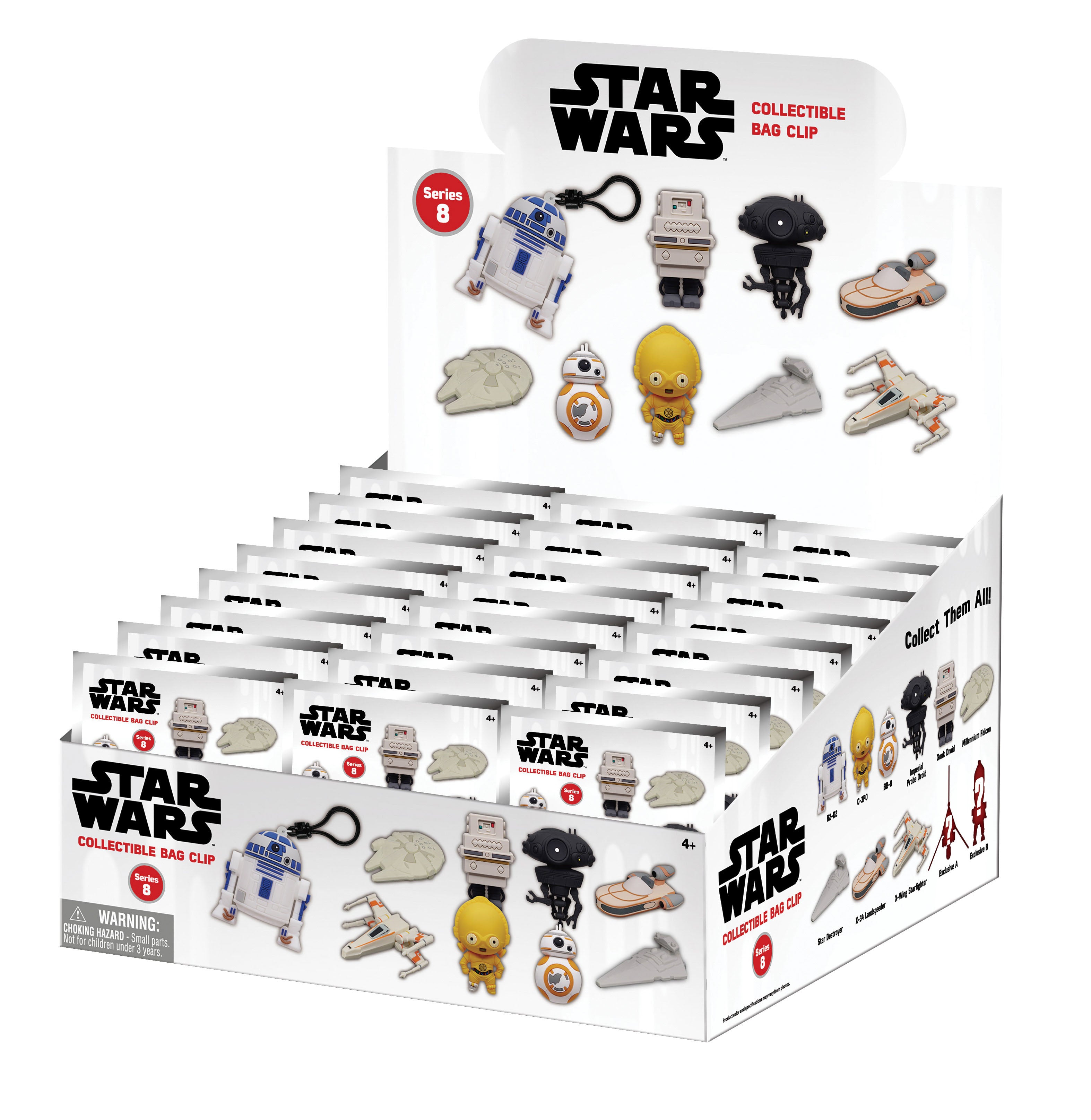 STAR WARS - Power of Force - 3D Foam Bag Clip (Display 24 Pcs)