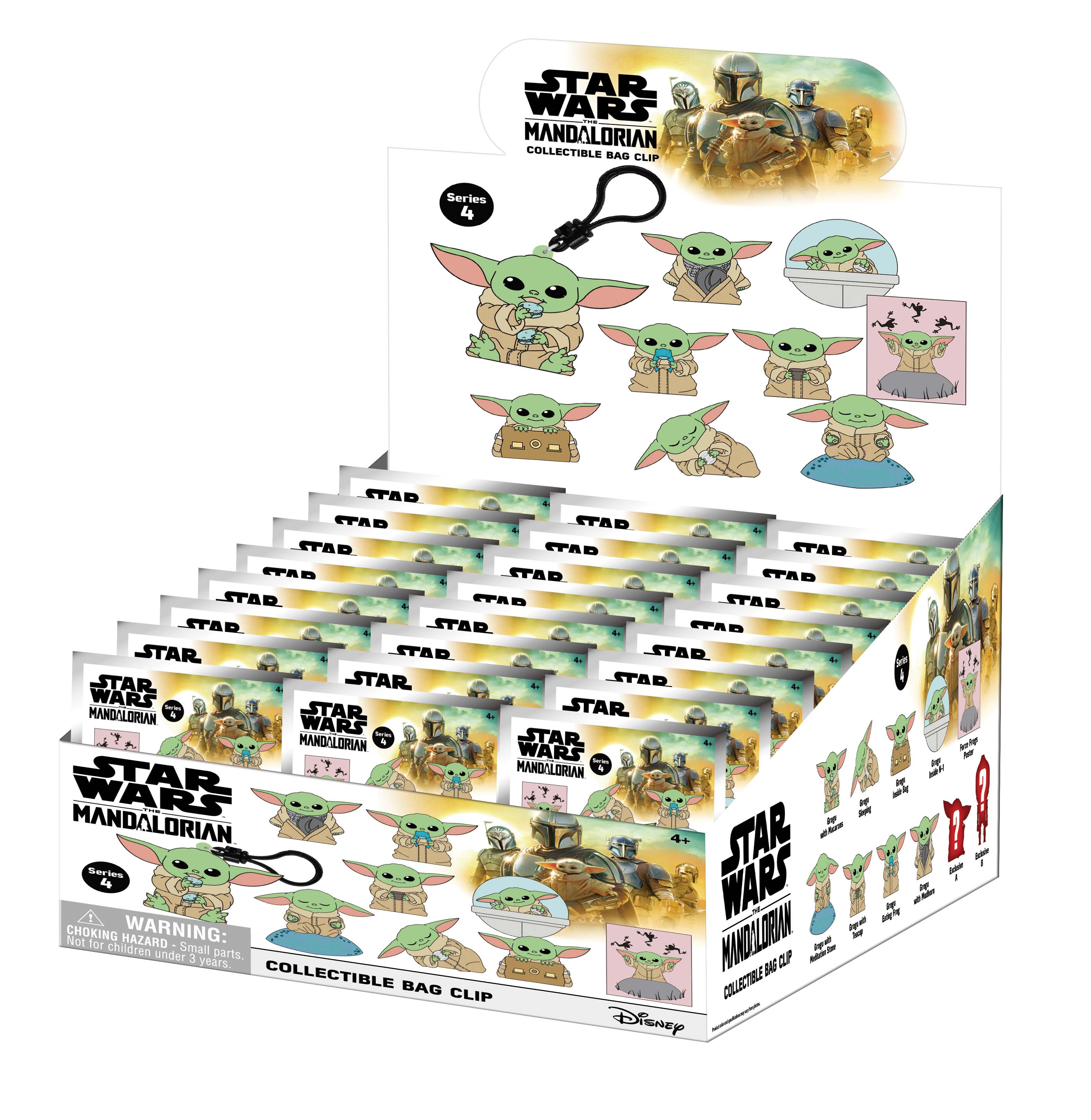 MANDALORIAN - Best of Grogu - 3D Foam Bag Clip (Display 24 Pcs)