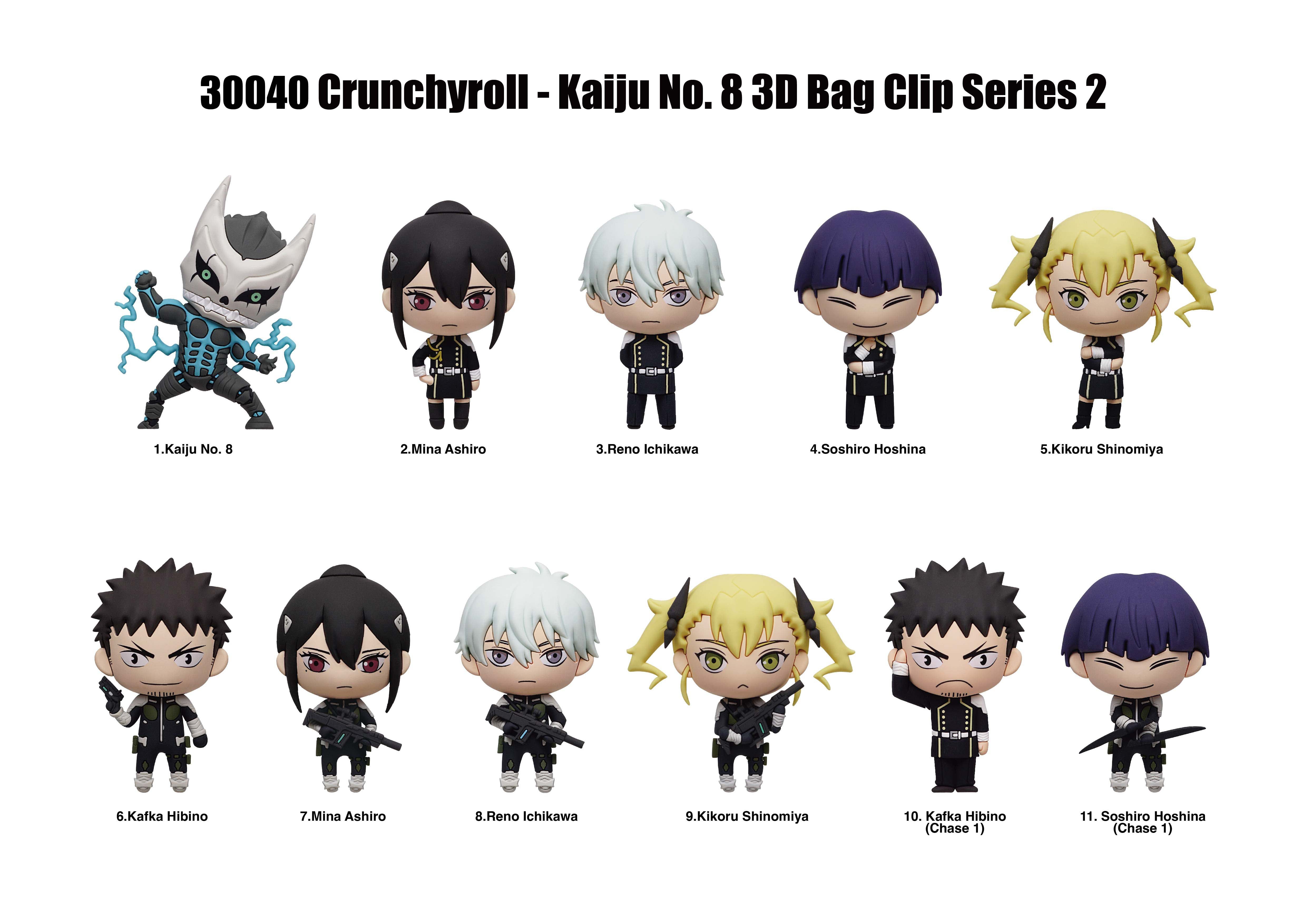 KAIJU NO. 8 - Series 2 - 3D Foam Bag Clip (Display 24 Pcs)