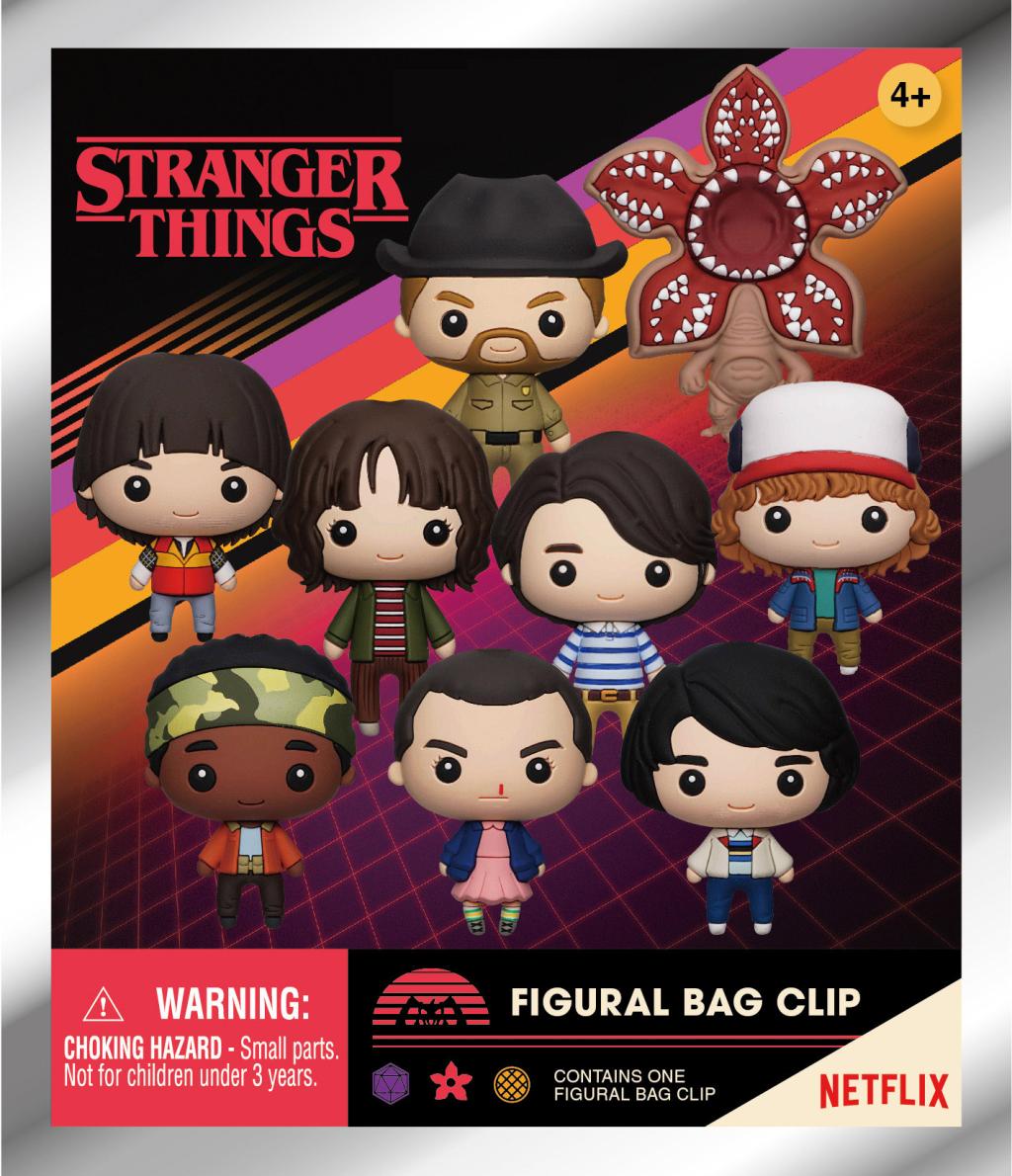 STRANGER THINGS - Series 1 - 3D Foam Bag Clip (Display 24 Pcs)