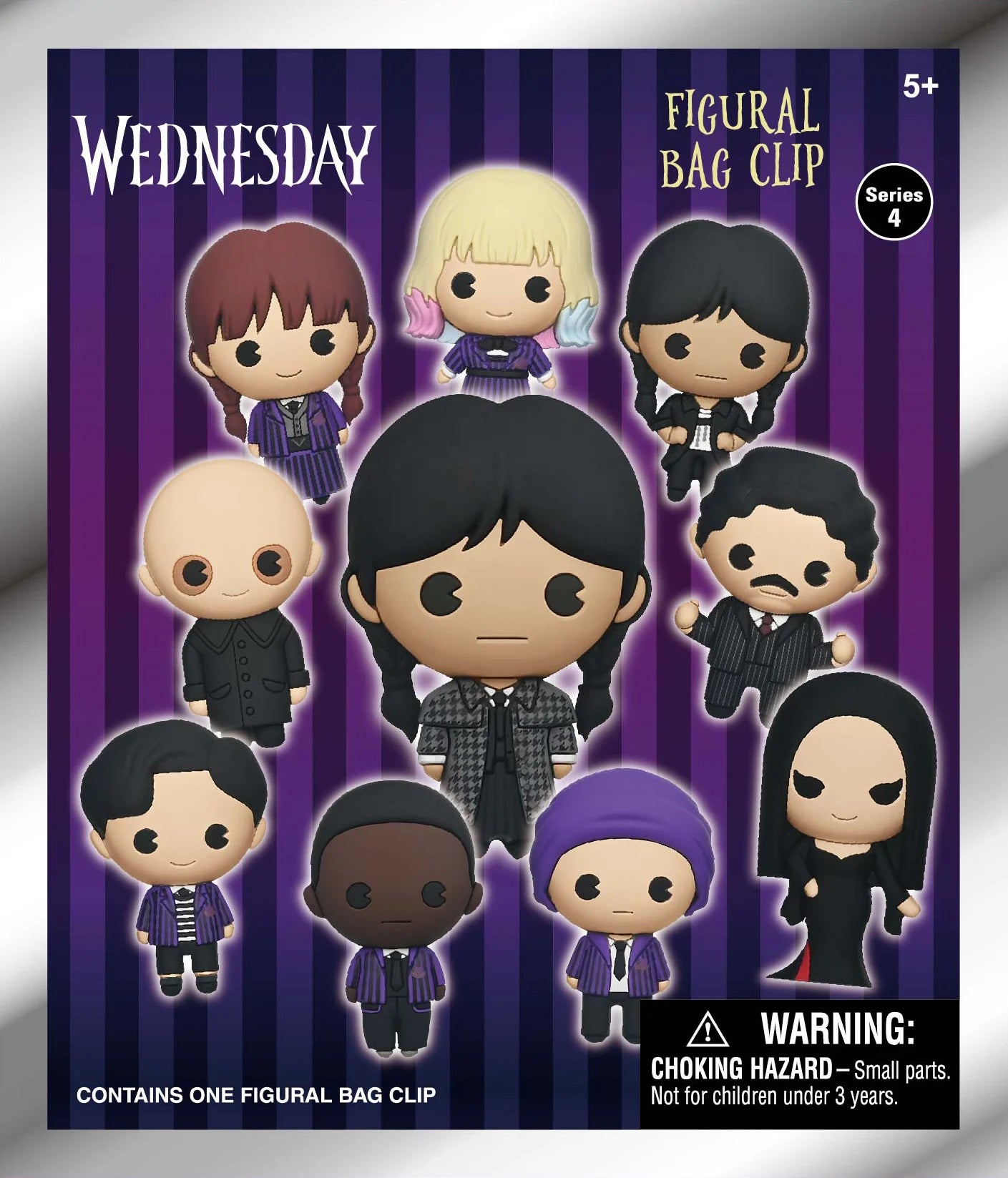 WEDNESDAY - Series 4 - 3D Foam Bag Clip (Display 24 Pcs)