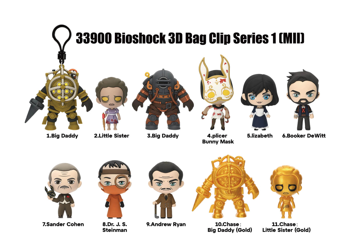 BIOSHOCK - Series 1 - 3D Foam Bag Clip (Display 24 Pcs)