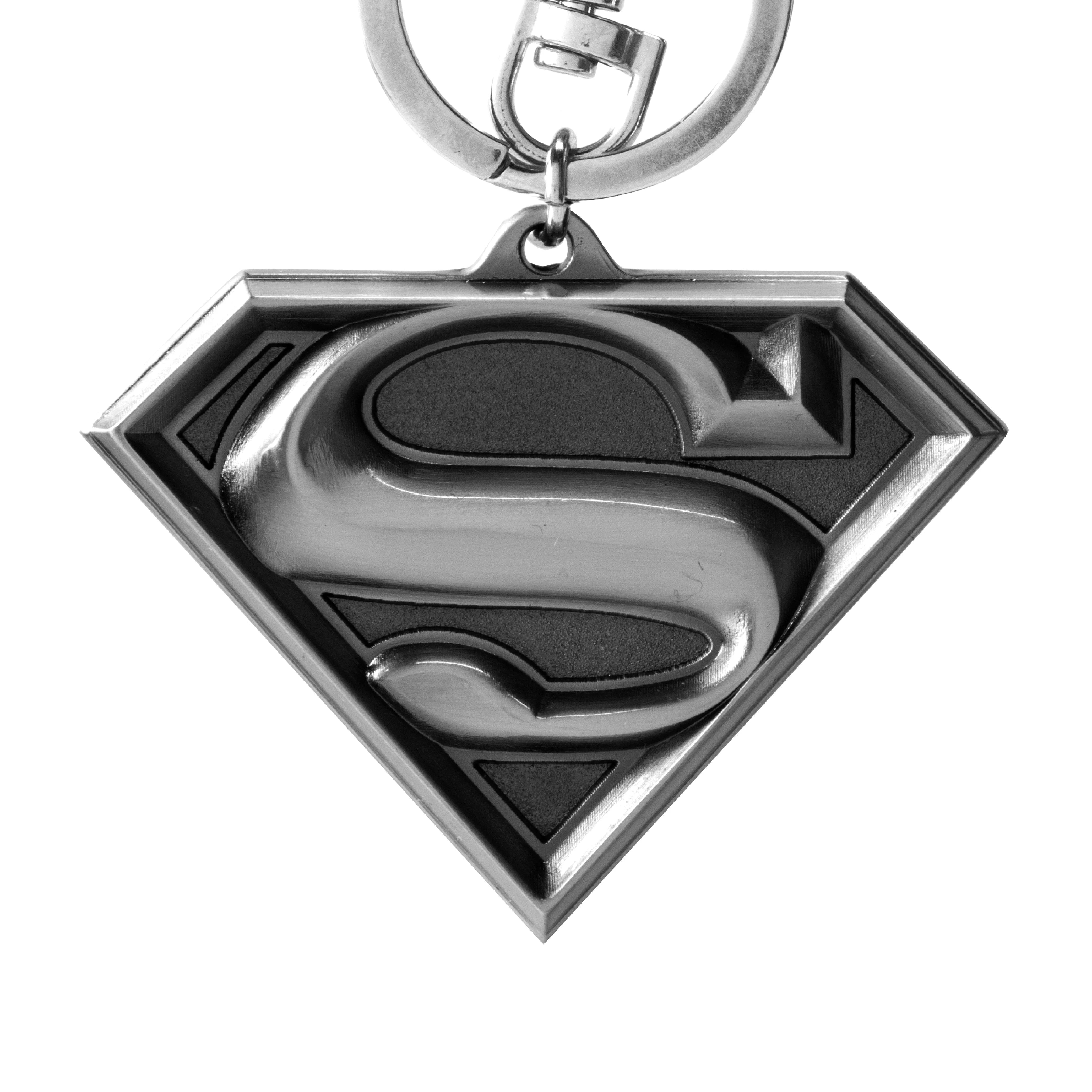 SUPERMAN - Logo - Pewter Keychain