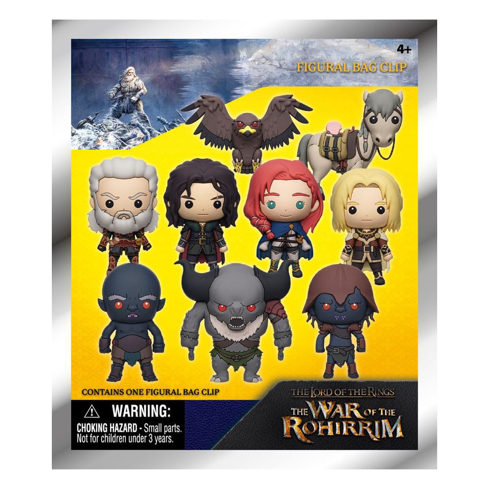 LORD OF THE RINGS WAR ROHIRIM- 3D Foam Bag Clip (Display 24 Pcs)