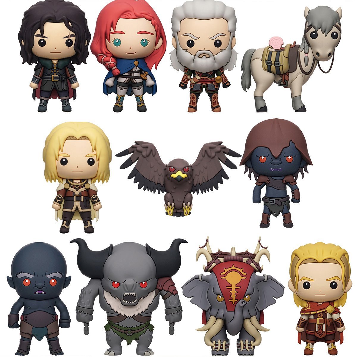 LORD OF THE RINGS WAR ROHIRIM- 3D Foam Bag Clip (Display 24 Pcs)