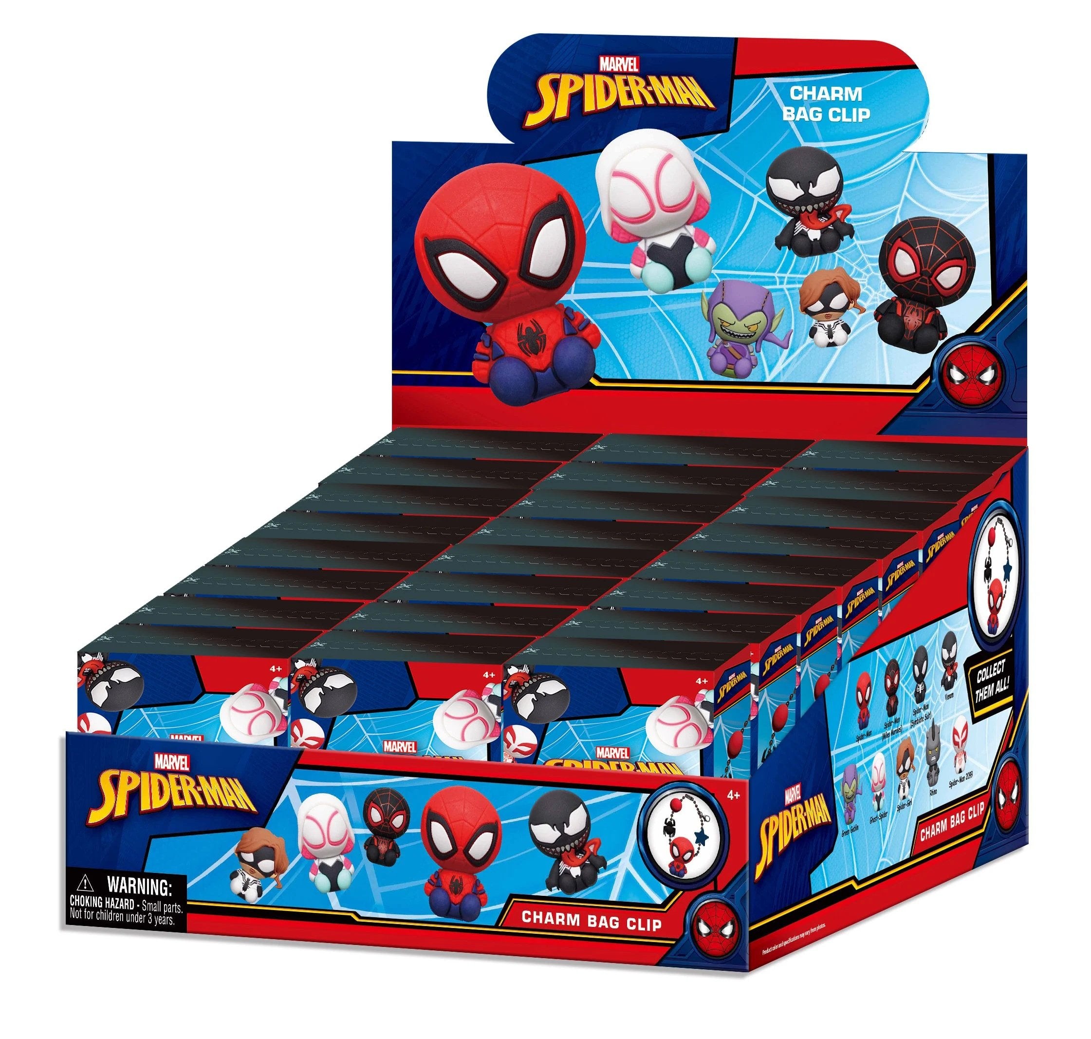 SPIDER-MAN - Charm Bag Clip (Display 24 Pcs)