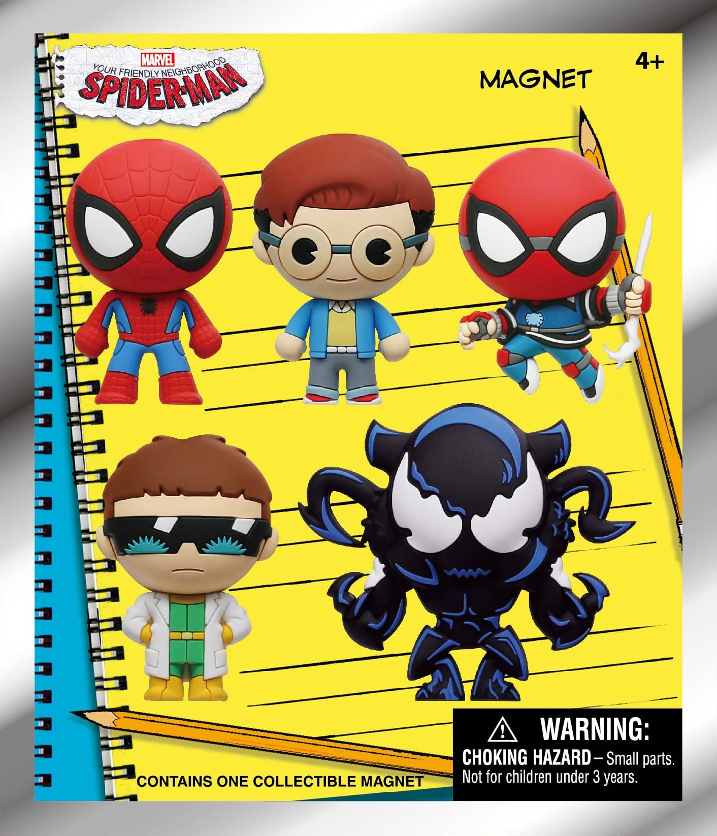 SPIDER-MAN - Series 1 - 3D Foam Magnets in blind bags (Display 12 Pcs)